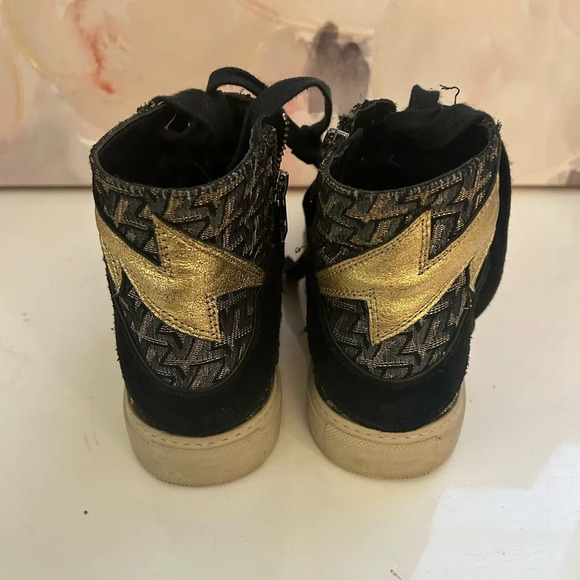 ZADIG & VOLTAIRE ZV1747 High Flash Metal Sneakers - Picture 6 of 11